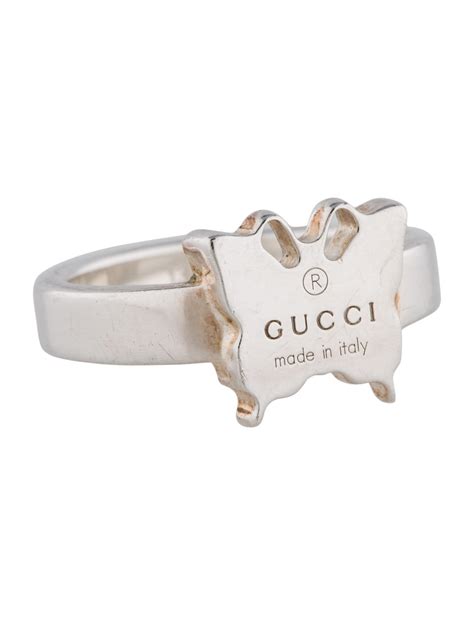 gucci butterlfy ring|gucci silver rings uk.